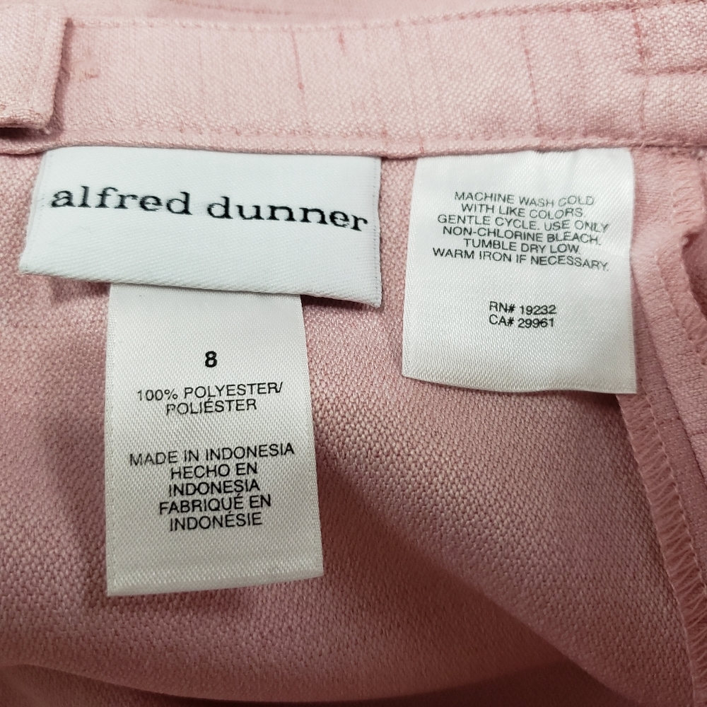 Alfred Dunner Skirt Size 8 A Line Pink Used - Picture 4 of 4